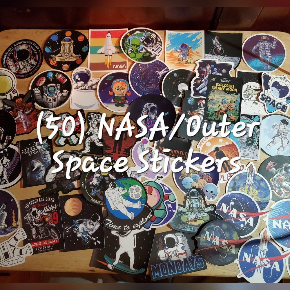 (50) NASA/Outer Space Sticker Lot